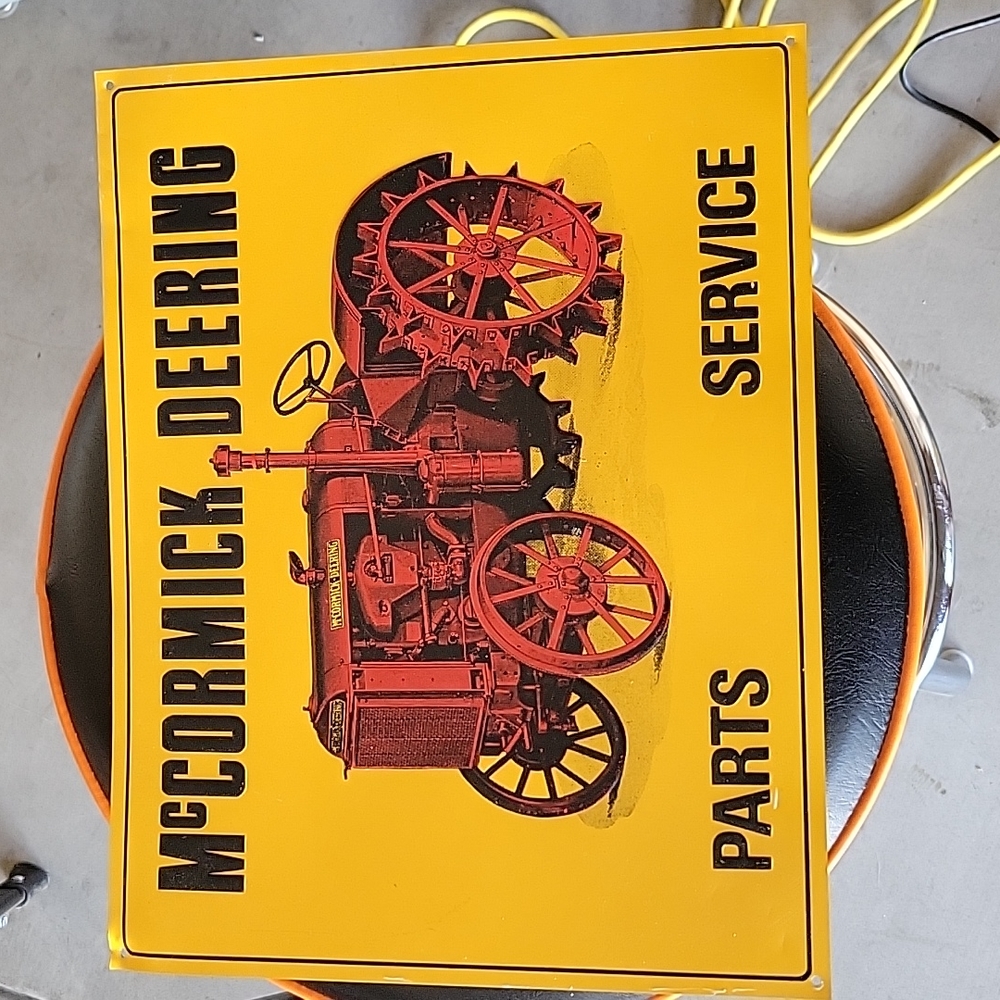 Retro metal sign